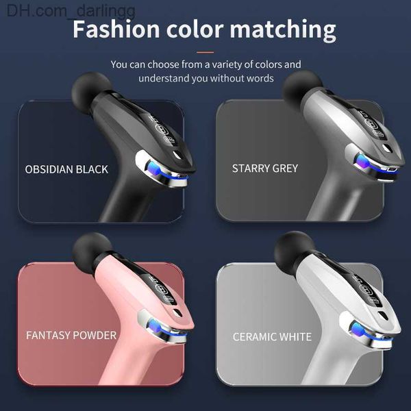 

massage gun portable massage gun pistol facial massager for body neck deep tissue muscle relaxation gout pain relief body massager q230901