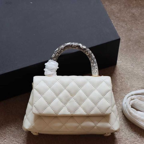 

22p ladies classic mini flap bags caviar handle totes calfskin pochette gold metal hardware matelasse chain crossbody shoulder designer hand