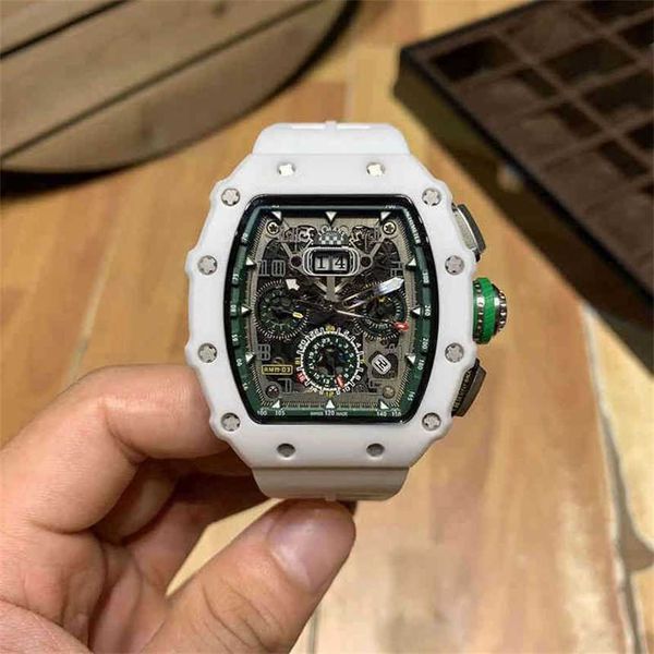 

professional watch date luxury mens mechanics watch richa wristwatch milles business leisure rm11-03 fully automatic mechanical millesr whit, Slivery;brown