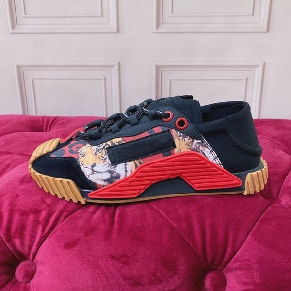 

luxury designer casual white shoes sneakers casual shoes sneakers women's flats platform shoes white women lace up men size35-41 fd2207, Black