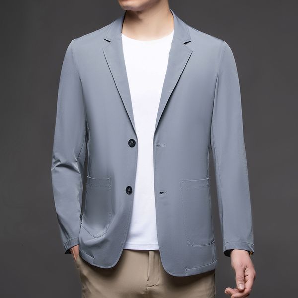 

mens suits blazers summer sun protection suit ice silk lightweight spring and autumn small large size single western coat 230829, White;black