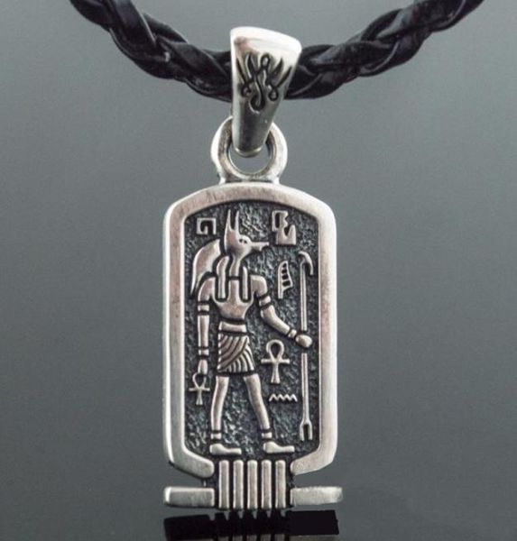 

pendant necklace vintage ancient egyptian mythology anubis hieroglyph punk men039s 316l stainless steel party jewelry gift9265093, Silver
