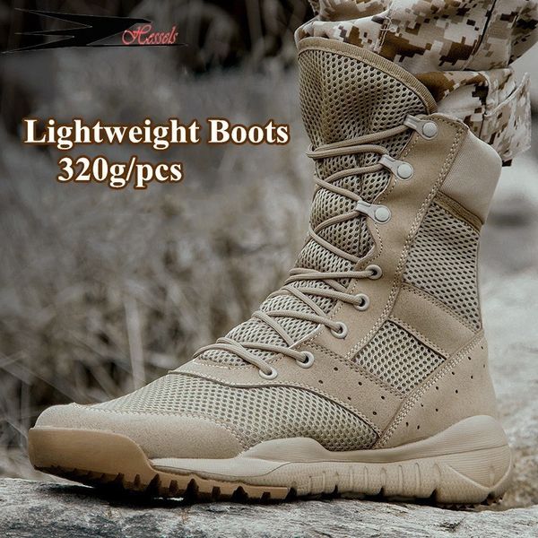 

dress shoes 35 48 size men women ultrallight outdoor climbing shoes tactical training army boots summer breathable mesh hiking desert boot 2, Black