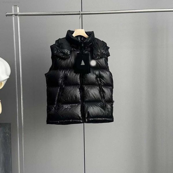 

new mo designer winter puffer jackets luxury brand mens down jacket waistcoat men woman thickening warm coat men's clothing leisure out, Black