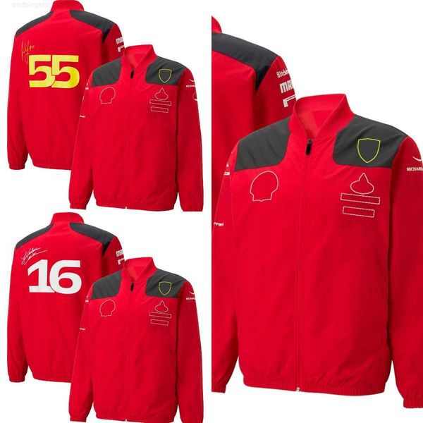 

2023 f1 red team jacket formula 1 men loose zipper windbreaker coats women spring autumn new racing fashion casual outwear, Black;brown