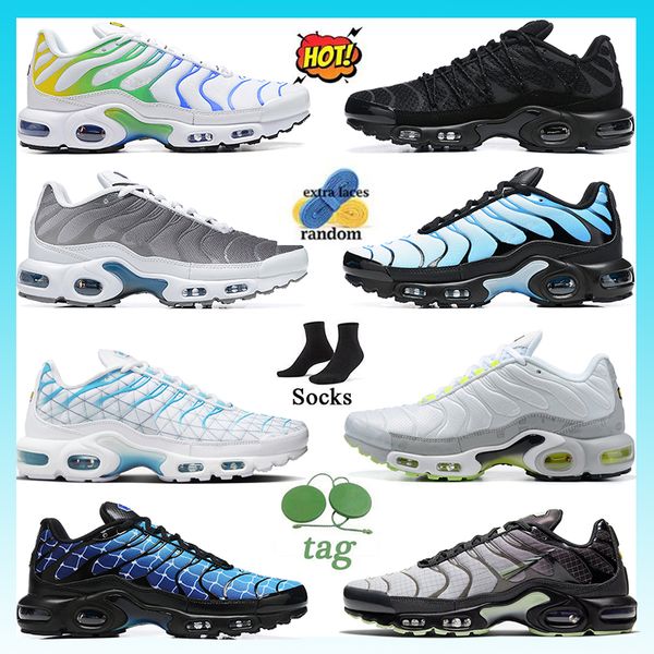 

classic tn plus running shoes men sneaker triple white red black hex viotech grape bone celery metallic hyper jade bule worldwide trainers s