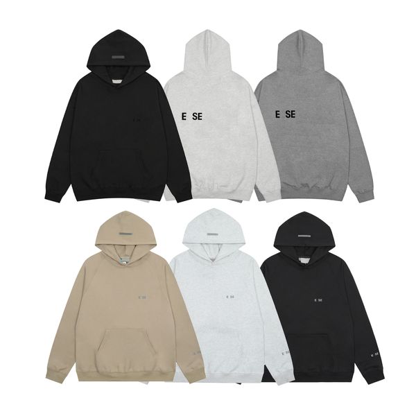 

designer men hoody hoodies hoodie essentialclothing pullover sweatshirts 1977 for men man loose long sleeve hooded jumper pullovers luxury h, Gray