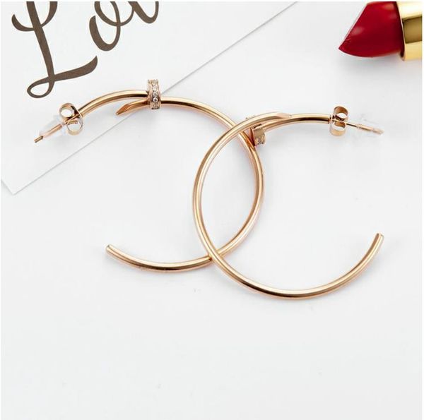 

exquisite earrings rose golden stud earring luxury designer jewelry premium gifts for girls selected gift, Golden;silver