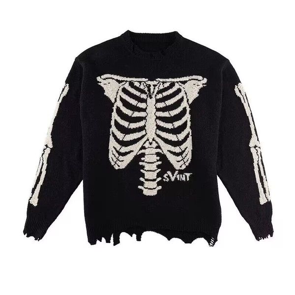 

winter autumn ladies fashion sweaters simple crew neck long-sleeved knitted women contrast color loose streetwear pullover sweater saint, White;black