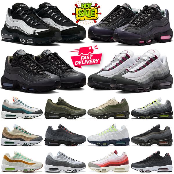 

95 running shoes for men women 95s sketch og neon dark beetroot black white grey mens trainers chaussures des outdoor sports sneakers womens