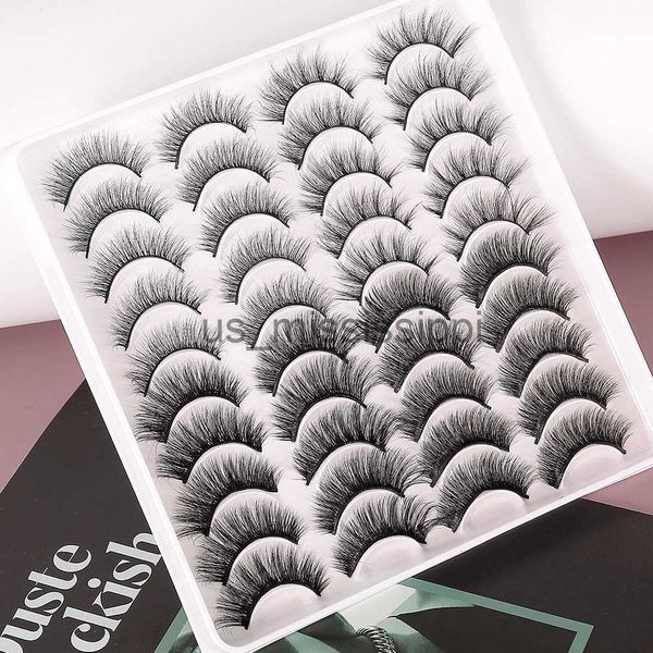 

false eyelashes 20 pairs 3d mink lashes dramatic false eyelashes faux cils natural soft eyelash extensions handmade long wispy lashes maquia
