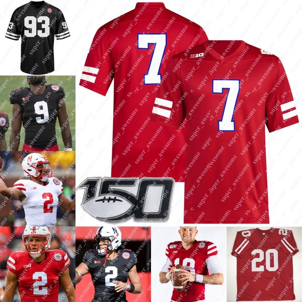 

nebraska cornhuskers football jersey jeff sims gabe ervin jr anthony grant luke reimer ty robinson billy kemp iv isaac gifford ben scott nda, Black;red