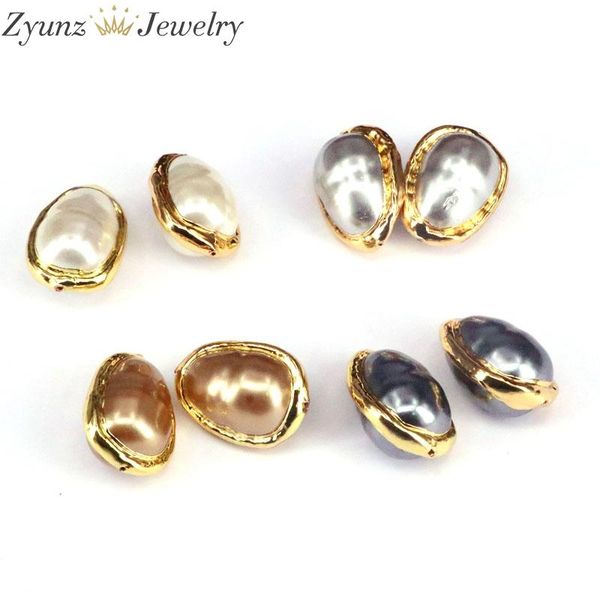 

other 10pcs, drop beads charms, gold plated shell pearl spacer beads,diy handmade accessories
