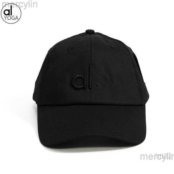 

23ss designer al yoga ball cap baseball hat fashion summer women versatile big head surround show face small sunvisor hat wear duck tongue h, Blue;gray