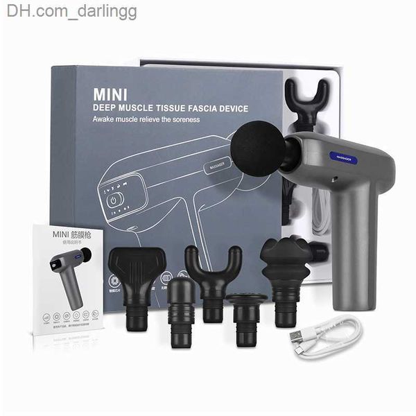 

massage gun deep tissue percussion muscle massager for pain relief fascia electric body q230830