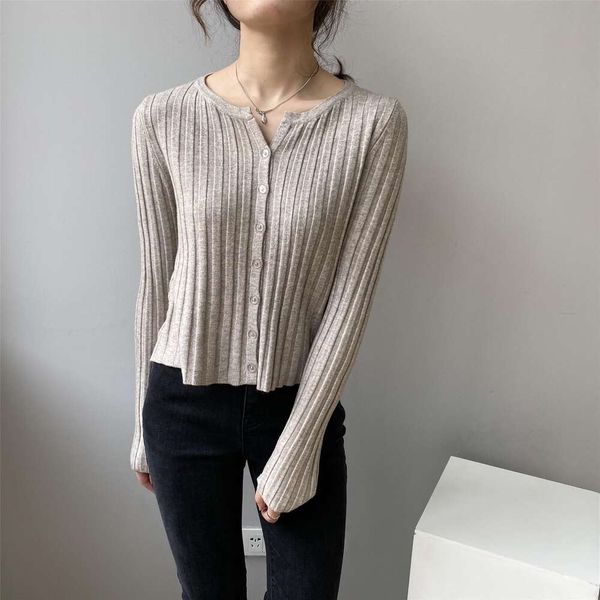 

item title autumn womens sweaters v neck thin cardigan korean casual sweater slim fit pure color for women, White;black