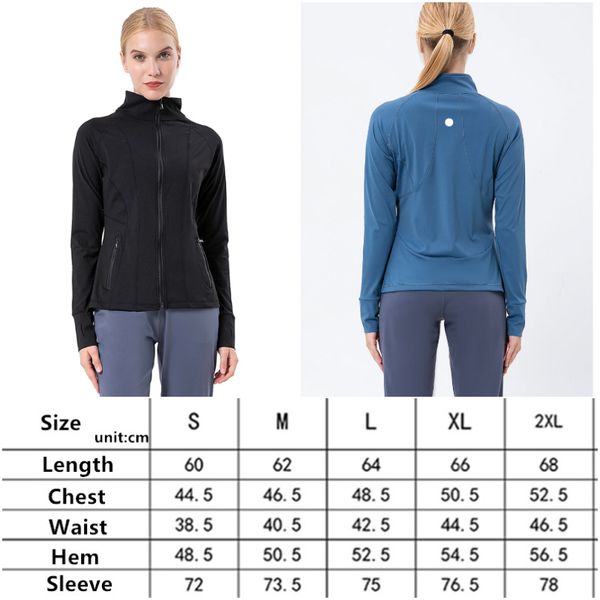 

ll-8014 womens activewear yoga outfit fitness wear sportswear outer jackets outdoor apparel casual running exercise long sleeve breathable