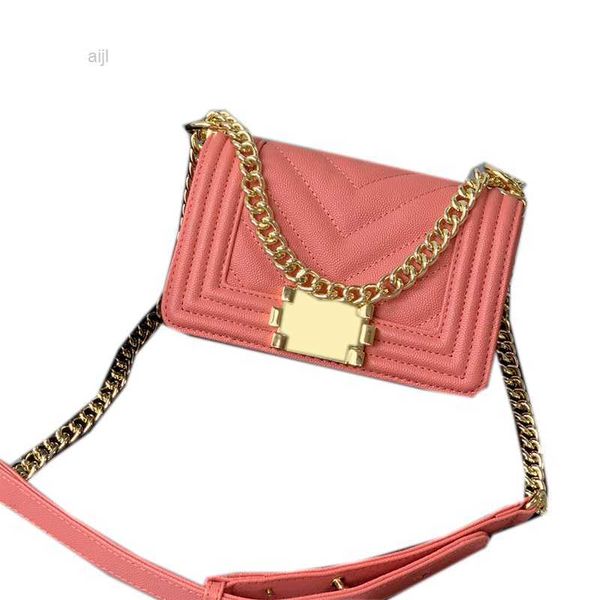 

designer v-stitch classic mini flap quilted bags calfskin caviar leather gold metal hardware adjustable shoulder strap messenger luxury hand