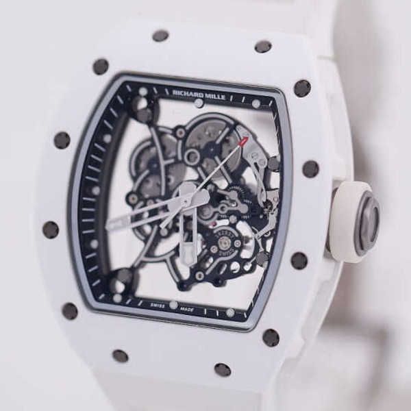 

richardmille mechanical wrist watch rm series watch pilot wristwatches watch inlaid t square diamond rose gold automaical swiss famous watch