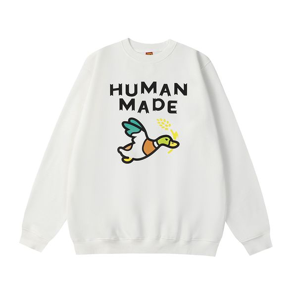 

letter print baggy fleece hoodies crew neck pullover velvet oversized sweatshirts, Black