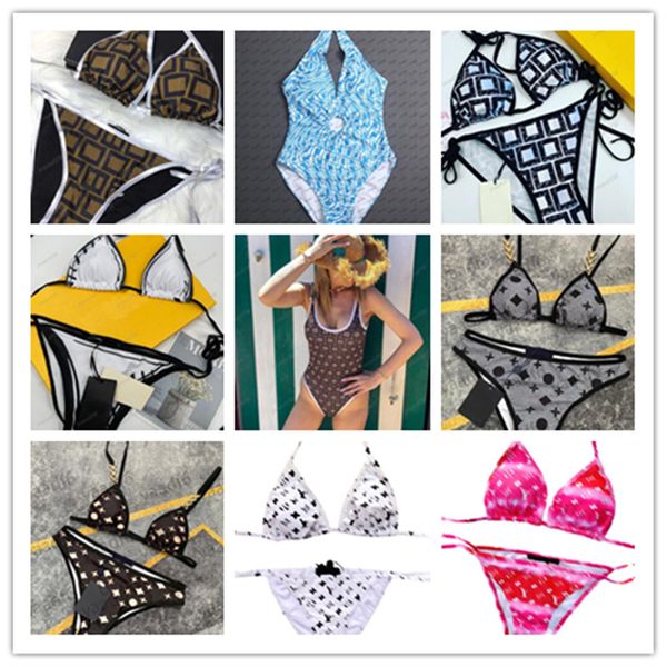 

split bikinis tide letters striped knitted swimwear sumptuous soft touch comfortable bathing suit women swimsuits