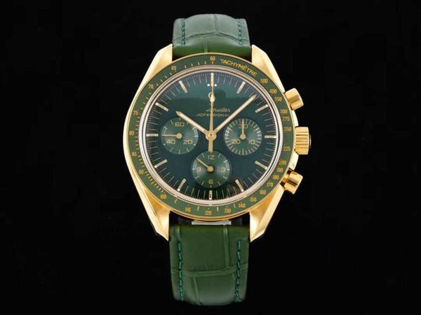 

designer men speedmaster watch omeg speedmaster automatic movement watches 3df2 mechanical chronograph montre omg luxe 42mm 5atm prx uhr wit, Slivery;golden