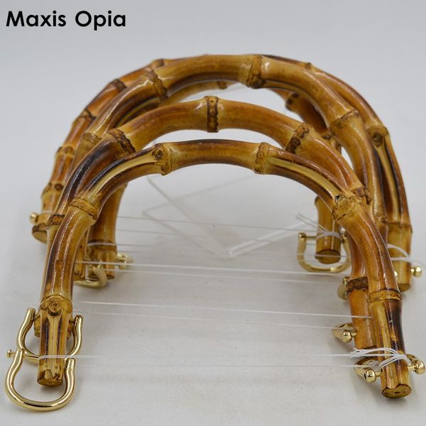 

bag parts accessories one pairs 18x14 cm with fastern bamboo obag handle purse frame bag hanger wholesale bamboo parts for handbag bamboo ba, Black