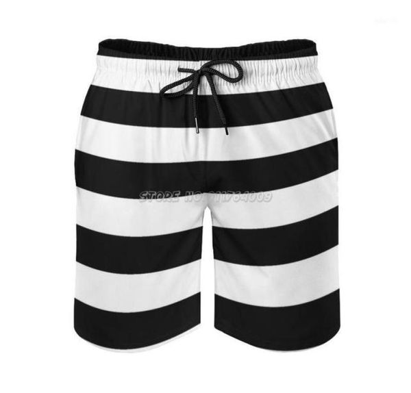 

men039s shorts black and white stripes quick dry summer mens beach board briefs for man gym pants stripe stho8521049, White;black