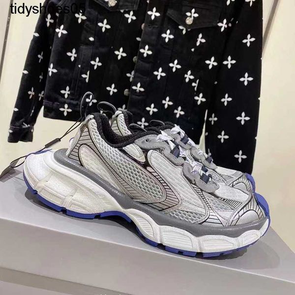 

balenciga dad's shoes women's 3xl spring 2023 new color matching thick sole heightened old athletic casual shoes, Black
