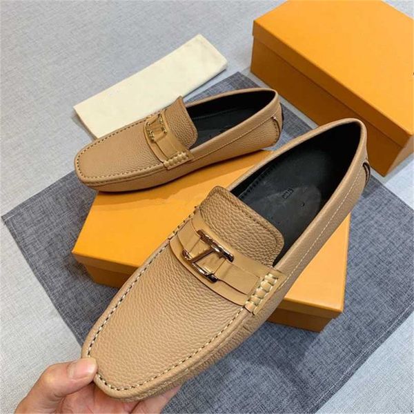 

11model loafers men casual leather shoes slip on spring summer black brown fashion italian trendy luxury designer brand loafer