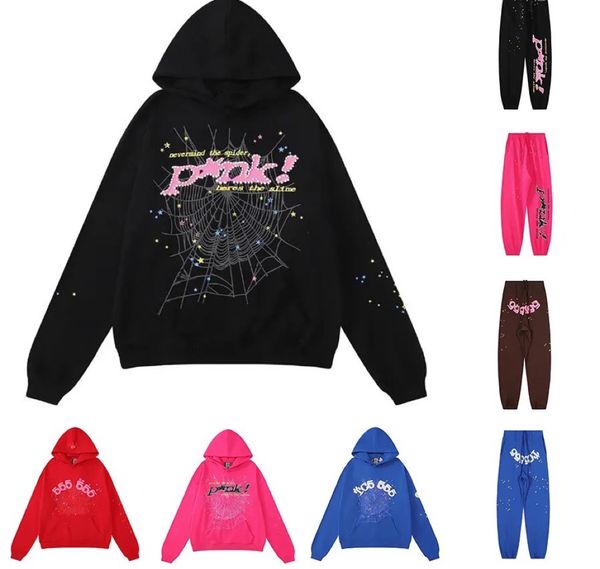 

spider hoodies designer pink spider womens hoodie young thug sp5der hoodie tracksuit pullover 555555 men women hoodie jacket sweatshirt spid, Black