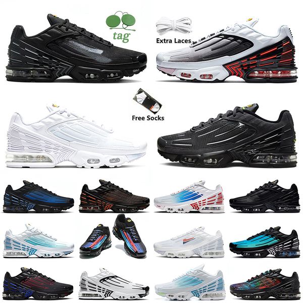 

classic tn plus 3 women men tns running shoes tuned iii spider-verse unity mesh white og black aqua volt multi light bone laser blue trainer
