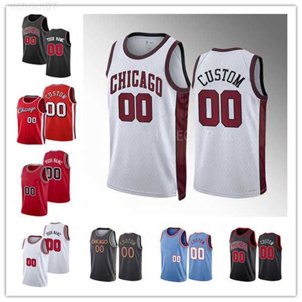 

chicago''bulls''custom men women youth zach 8 lavine demar 11 derozan vucevic 9 patrick williams 44 coby white 0 white b, Black;red