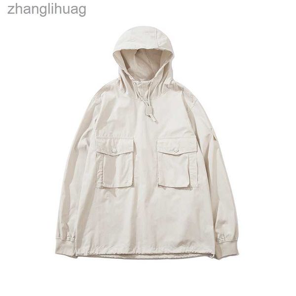 

toney brand jackets ghost collection pocket pullover hoodie jacket stone embroidered shoulder badge island size m-2xl, Black;brown