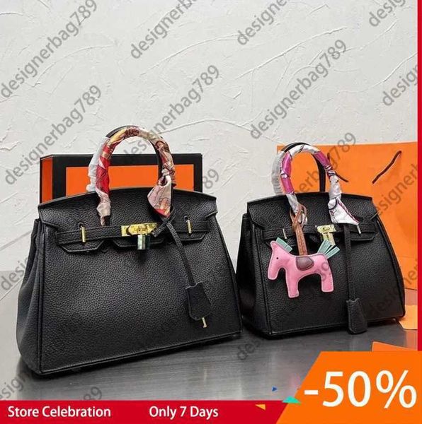 

30cm/25cm brand designer tote shopping bag women luxuriou shoulder bags handbags simple leather satchel large capacity totes purses with loc