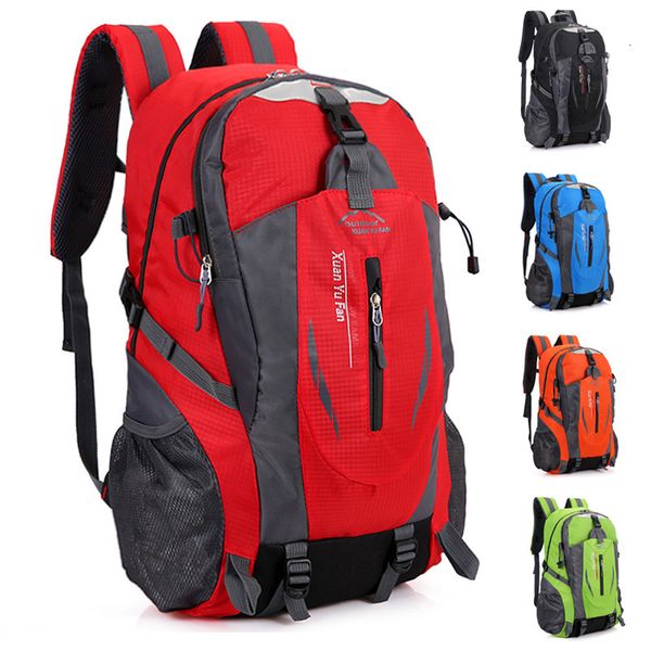 

backpack 40l outdoor backpack mountaineering sport bag men women riding sports school bag leisure travel hiking high capacity backpack 23083