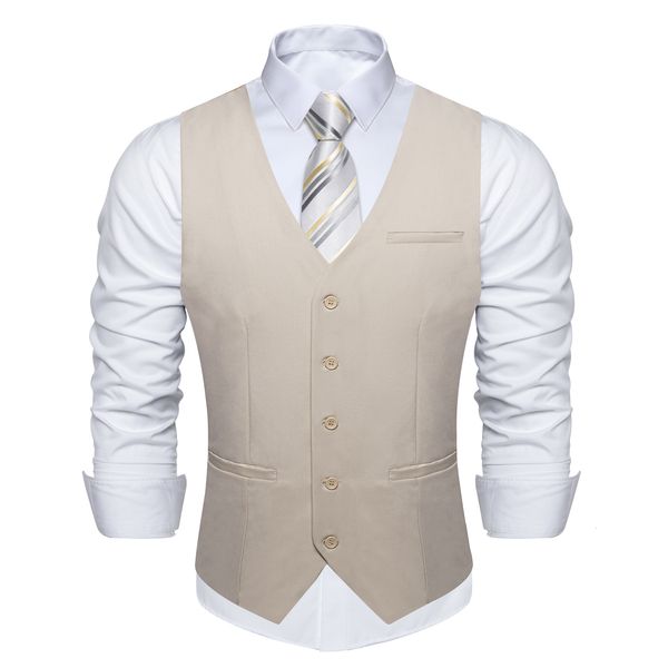 

mens vests khaki solid rayon polyester men suit vest wedding party formal black blue red blazer waistcoat 230829, Black;white