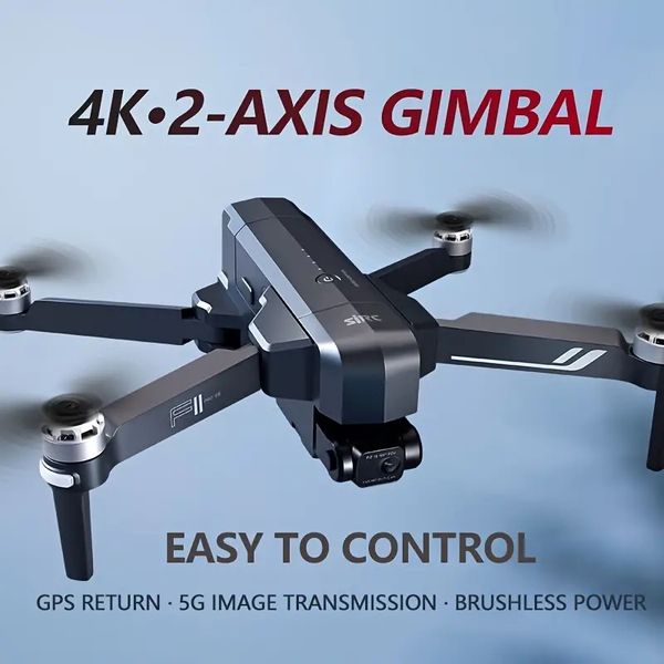 

Capture Spectacular 4K Footage with This Advanced Drone - 2-axis Gimbal, 5G Image Transmission, GPS Return, Brushless Power, Smart Follow