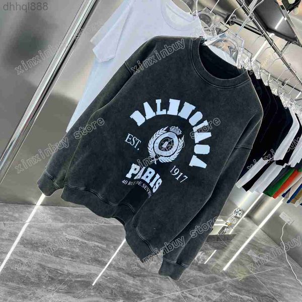 

xinxinbuy men women designer sweatshirts hoodies 1979 ear wheat destroyed black s-2xl