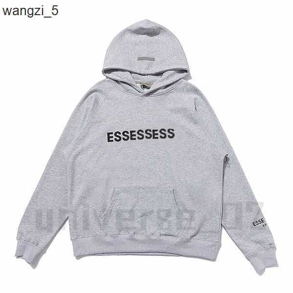 

essentialclothing designer warm hoodie men's pullover essent sweatshirt black white gray male and female couple style casual simple pri