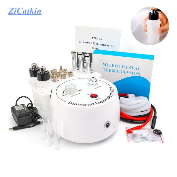 

face care devices zicatkin diamond microdermabrasion beauty machine vacuum suction tool water spray moisten face exfoliate skin peeling 2308