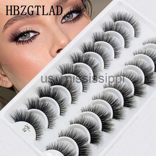 

false eyelashes 10pairs 3d faux mink false eyelashes natural messy crisscross eyelash wispy fluffy fake eyelashes extension eye makeup faux