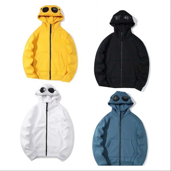 

cp hoodie compagnie cp men hoodie round lens cp sweatshirt pullover pure cotton zipper hooded fleece korean haruku oversize jacket119, Black