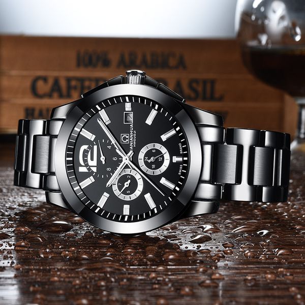 

mens luxury watch fashionable luminescent waterproof hollow out man automatic movement watches, Slivery;black