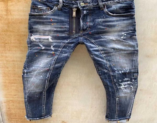 

mens jeans denim jean black ripped pants pour hommes men s italy fashion biker motorcycle rock revival jeans high qwxa17231313, Blue