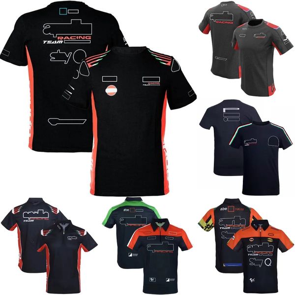 

2023 moto racing team polo t-shirt new motocross jersey summer motorcycle off-road men's casual polo shirt loose quick dry top