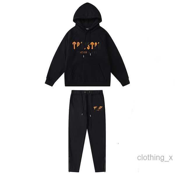 

8 styles trapstars hoodies towel embroidery mens designers clothing europe and american style sweatshirt designer hoodie trapstar tracksuits, Black