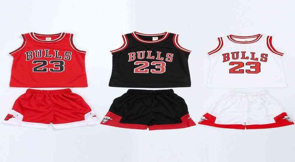 

17 boys' and girls' basketball clothes sports suit vest shorts baby basketball clothes summer 's suit9977434, White