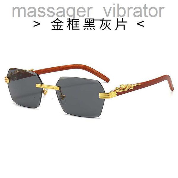 

frameless trimming fashion small box sunglasses for men and women's glasses fashion leopard head decorative sunglasses nmp1 7mth, White;black
