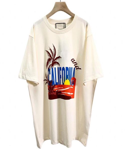 

2022 spring summer europe italy california beach coconut tee sunset t shirt men women fashion cotton tshirts2463943, White;black